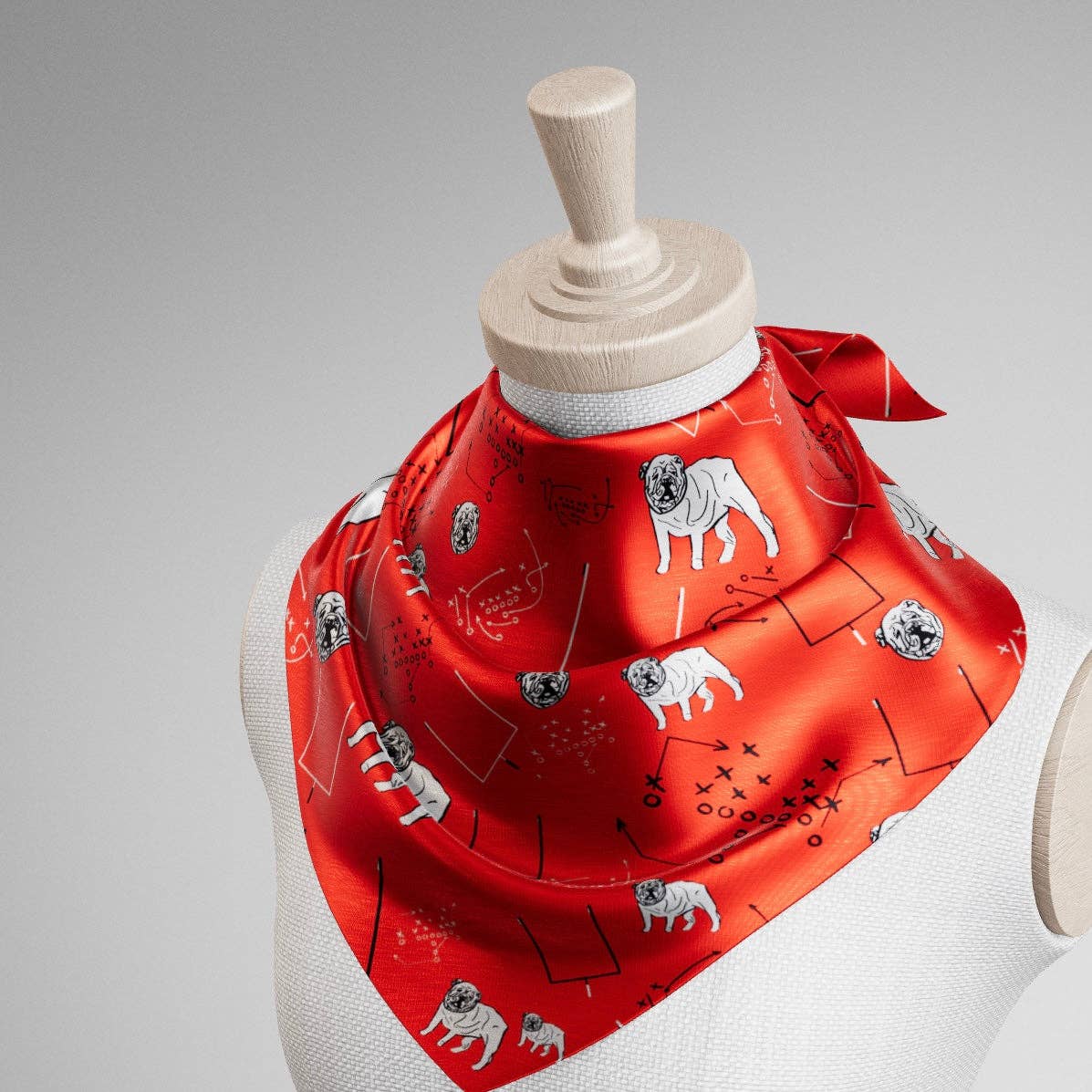 Wacovki - Wholesale Scarf - Women's - The Red & Black Bulldog1