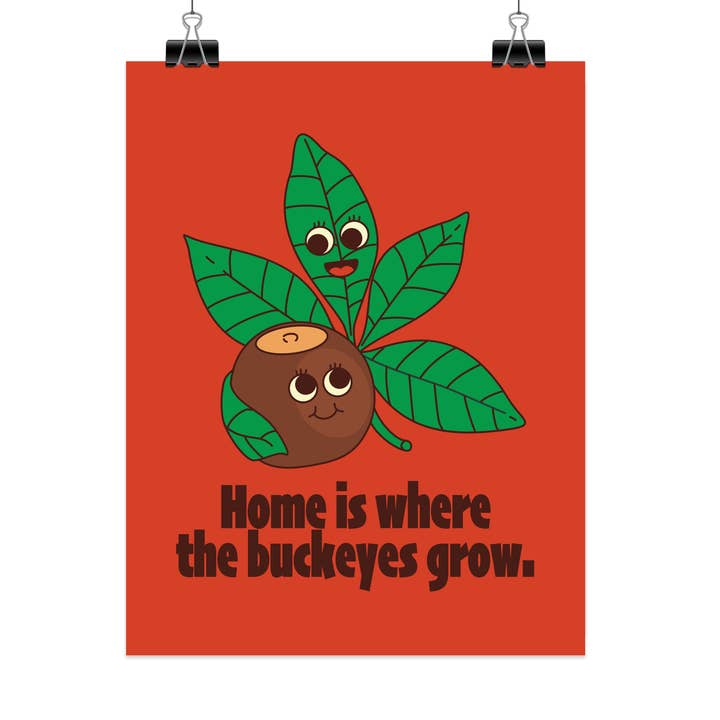 Ohio Buckeye - Art Print for wholesale by Bewilderment