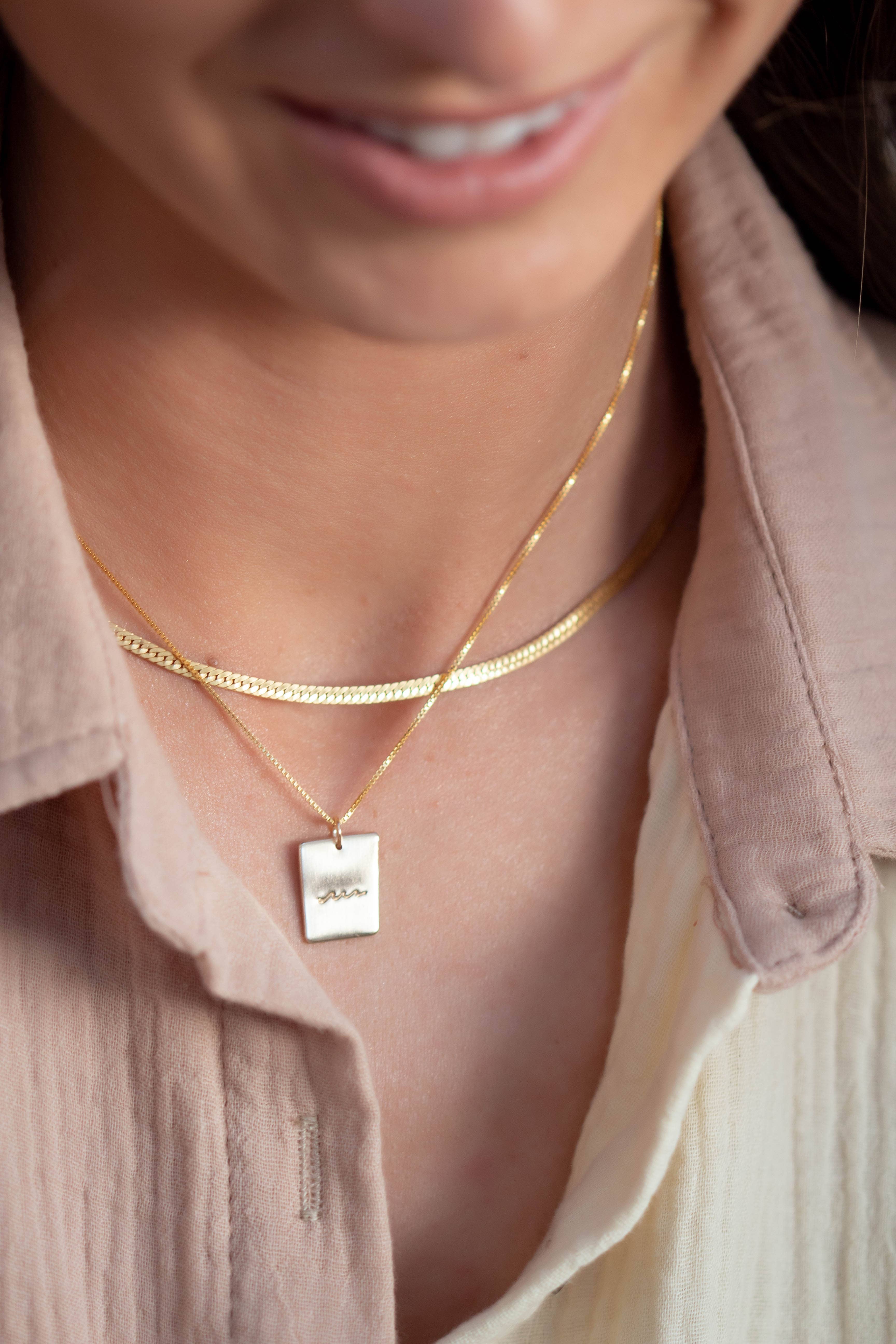 Everly Made - Wholesale Pendant/Charm Necklace - waves necklace4