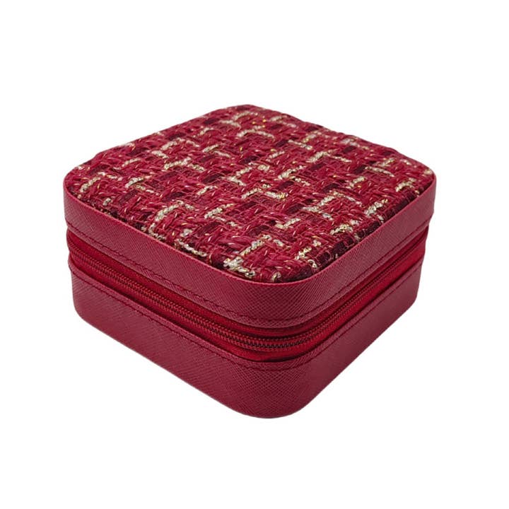 MiMi Wholesale - Wholesale Jewelry Box/Organizer - EG10301 Tweed Jewelry Box5