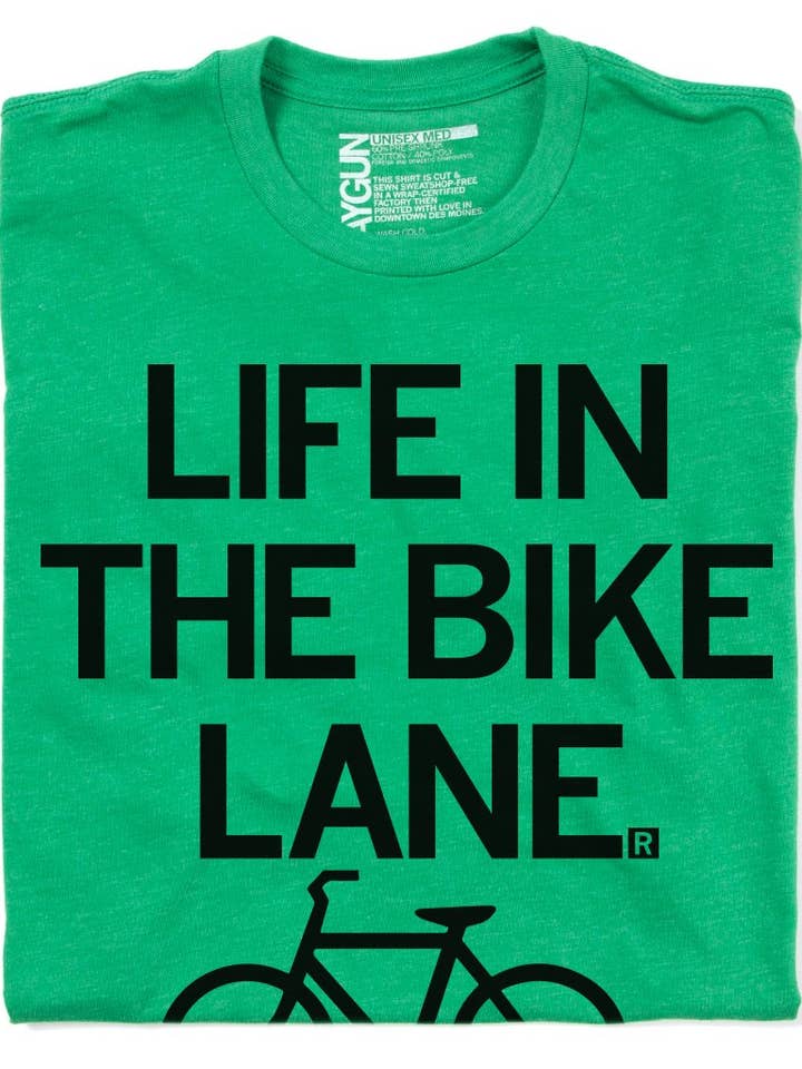 Life In The Bike Lane T-Shirt and other Purchase Wholesale cycling. Free Returns & Net 60 Terms on Faire trending on Faire.