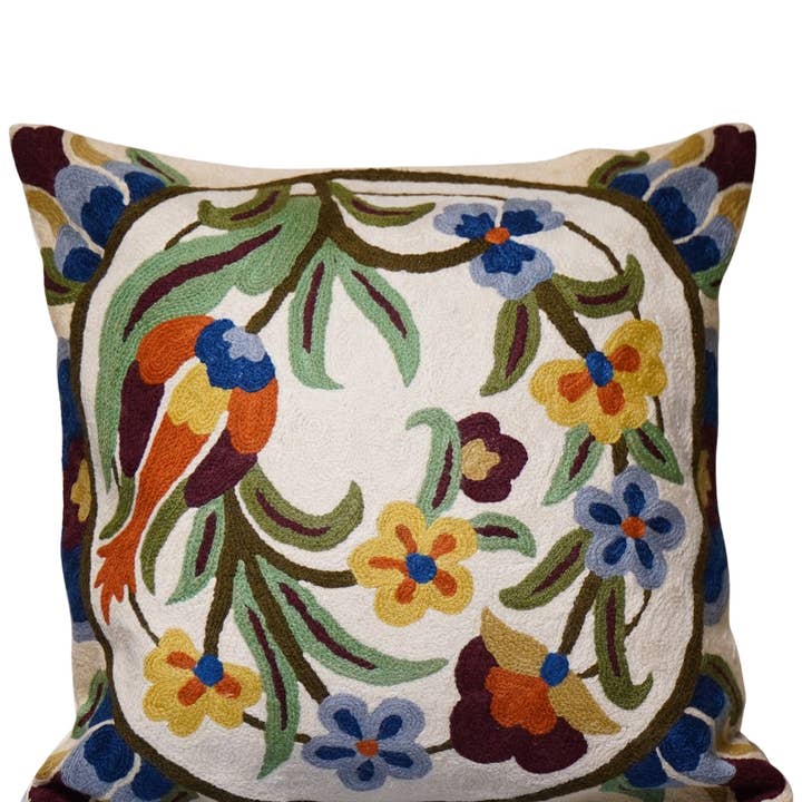 Abstract Garden Border Pillow for wholesale by Cashmere Crafts Inc