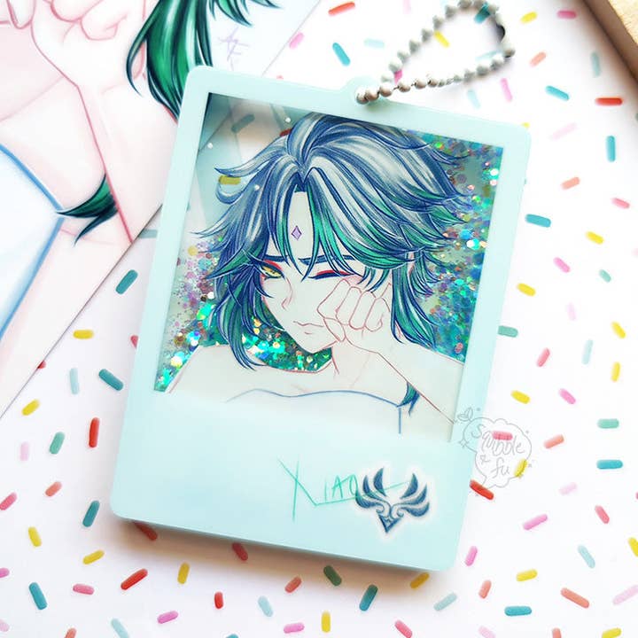 Sleepy Xiao | Genshin Impact | Breloques Polaroid 3D pour la vente par squibblefu