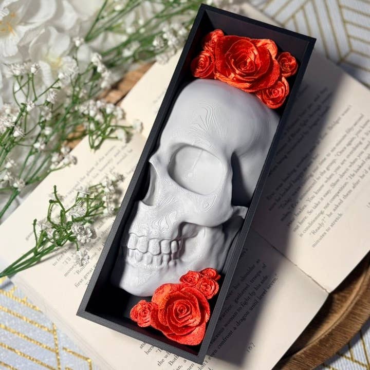 Alcova de Livros Caveira Rosa por atacado de Awfullynerdy.co