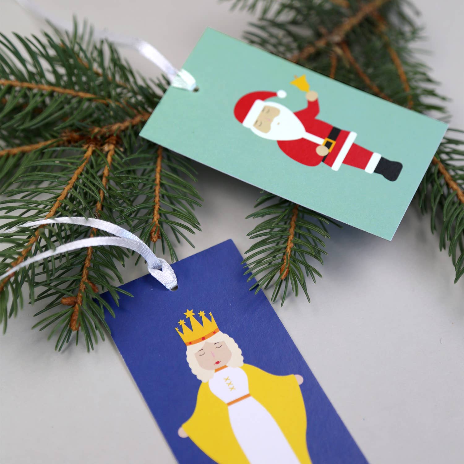 Kunst an Papier - Vendita all'ingrosso Etichetta regalo - 5 etichette regalo natalizie Walter4