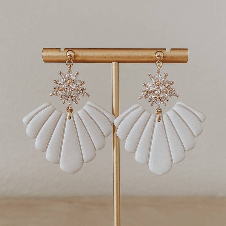 Clay & Fern Co. - Wholesale Dangle Earrings - Harbor Earrings - Gold Wedding Jewelry0