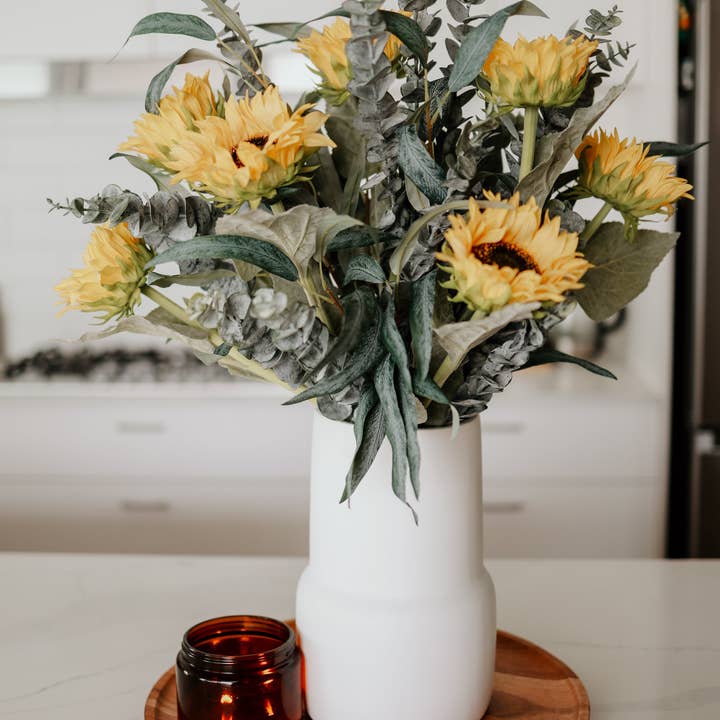 Realistic Artificial Flowers – wholesale Konstgjorda blommor – Real Touch Solrosarrangemang - Realistiska konstgjorda blommor0