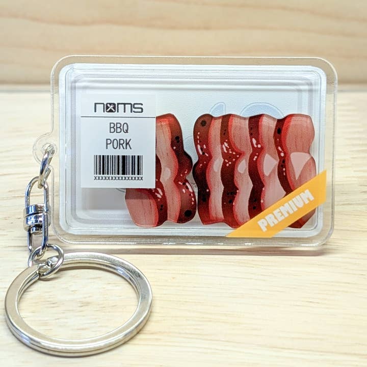 Grocery Keychain - BBQ Pork Meat for wholesale by Noms