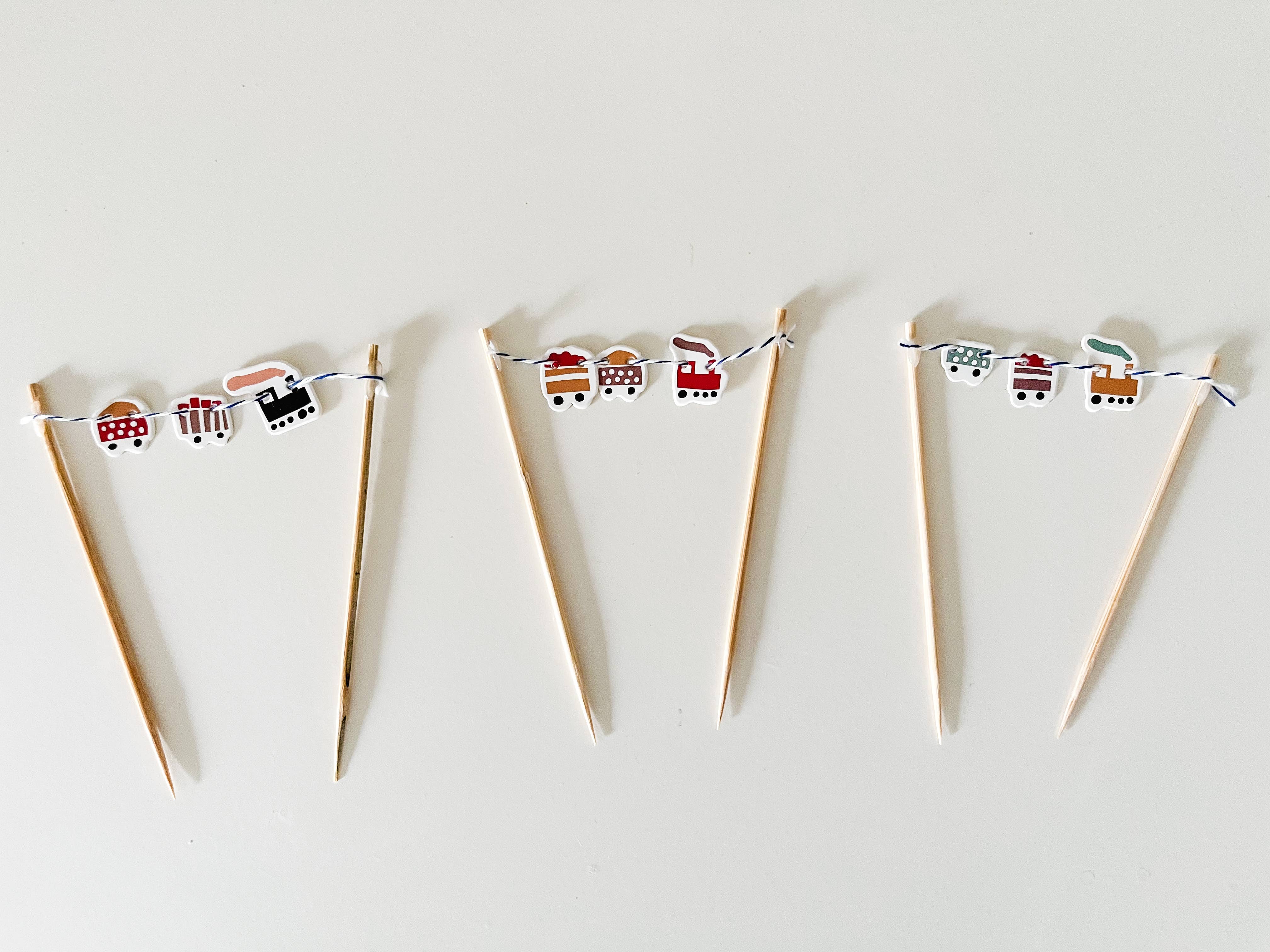 Josi James - Venta al por mayor Adorno para tartas/cupcakes - Adornos para cupcakes de tren0