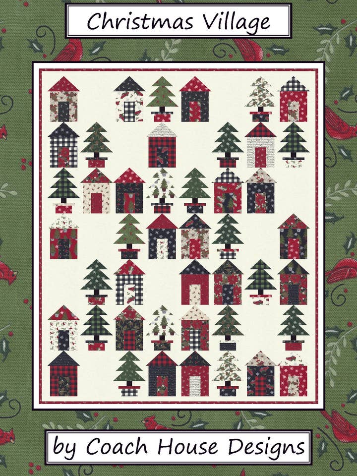 Motif de couette Christmas Village pour la vente par Coach House Designs