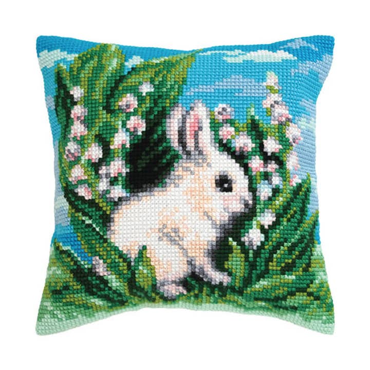 Kit de Coussin à Broderie au Point Compté Collection Lapin Blanc Dart pour la vente par RTO&Collection D'Art (RTO Baltic OU)