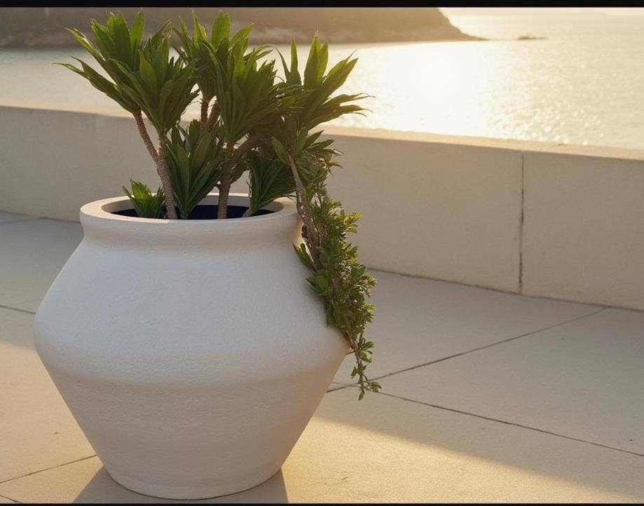 Tikal Composite Designs - Wholesale Plant Pot - Lightweight Concrete Planter Vessel9