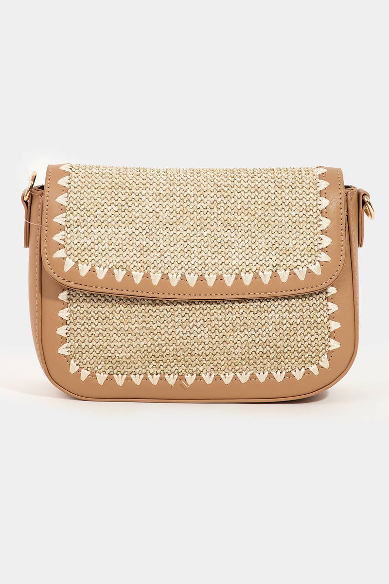 Collections by Fame Accessories - Wholesale Crossbodytas - Dames - Gevlochten Leren Schoudertas11