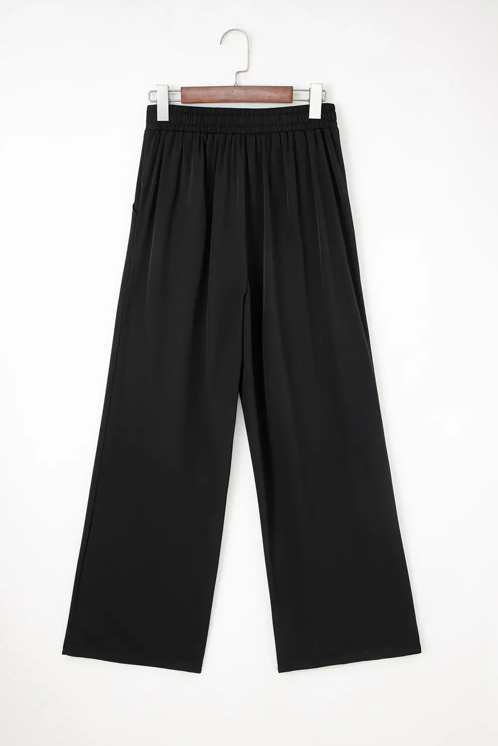 FULL TIME PURCHASE - Wholesale Pants - Women's - Pleated Pull On High Elastic Waist Loose Straight Pants7