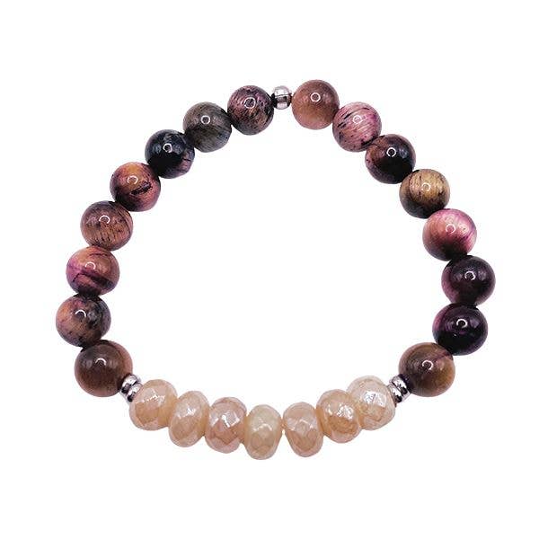 Positive Purpose - Pink Aventurine and Tiger's Eye Bracelet for wholesale by Featherly