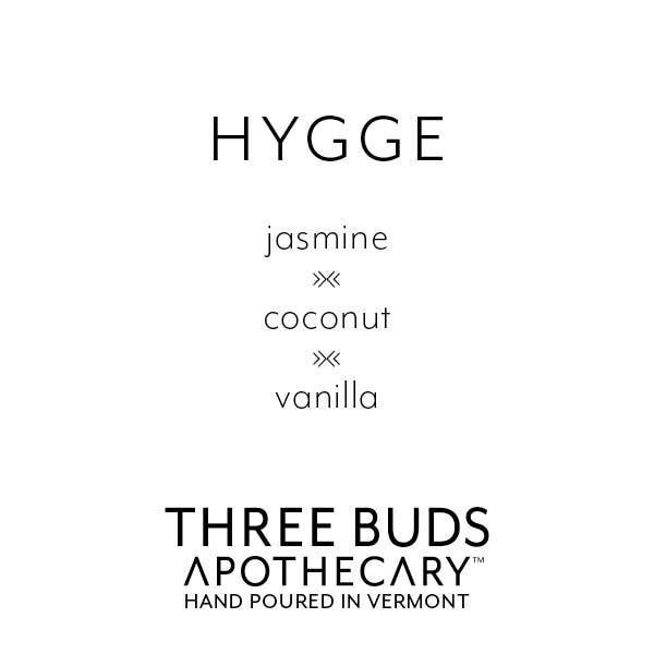 Three Buds Apothecary - Wholesale Jar/Filled Candle - Hygge Hand Poured Soy Candle1