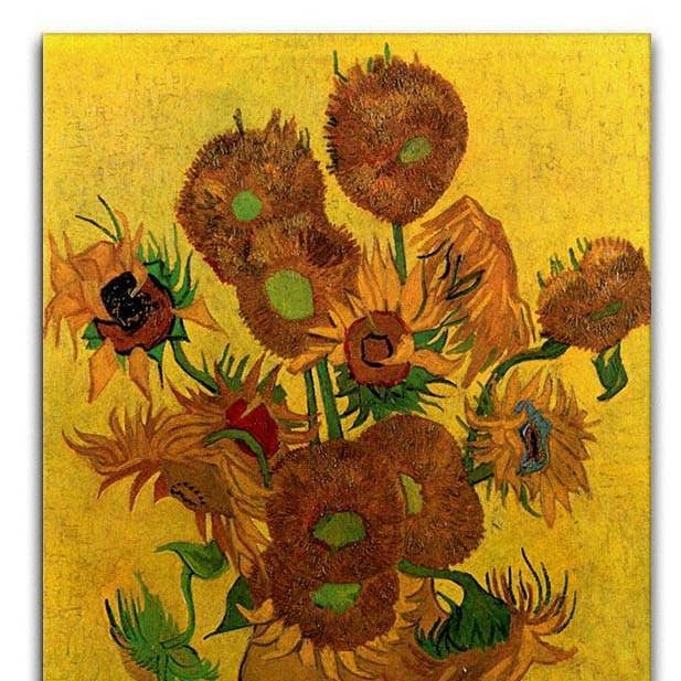 Still Life Vaso con Quindici Girasoli Tela per la vendita all'ingrosso da parte di True Modern