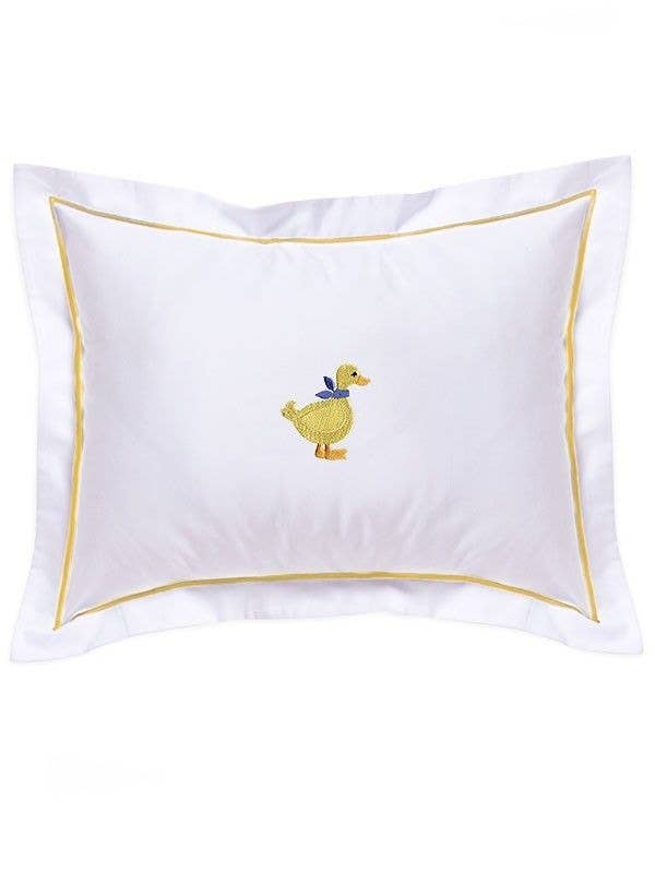 Jacaranda Living - Wholesale Bedding Pillowcase/Sham - Kids & Baby - Baby Boudoir Pillow Cover Yellow Satin Trim - Duck Yellow