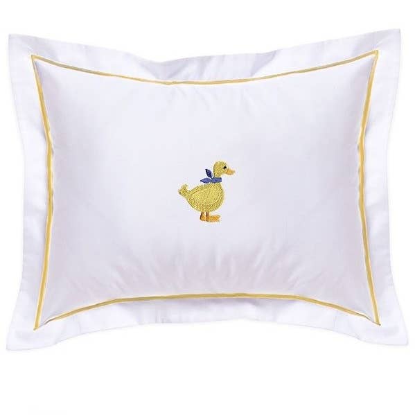Jacaranda Living – wholesale Bedding pillowcase/sham – Kids & Baby – Baby Boudoir Pillow Cover Yellow Satin Trim - Duck Yellow
