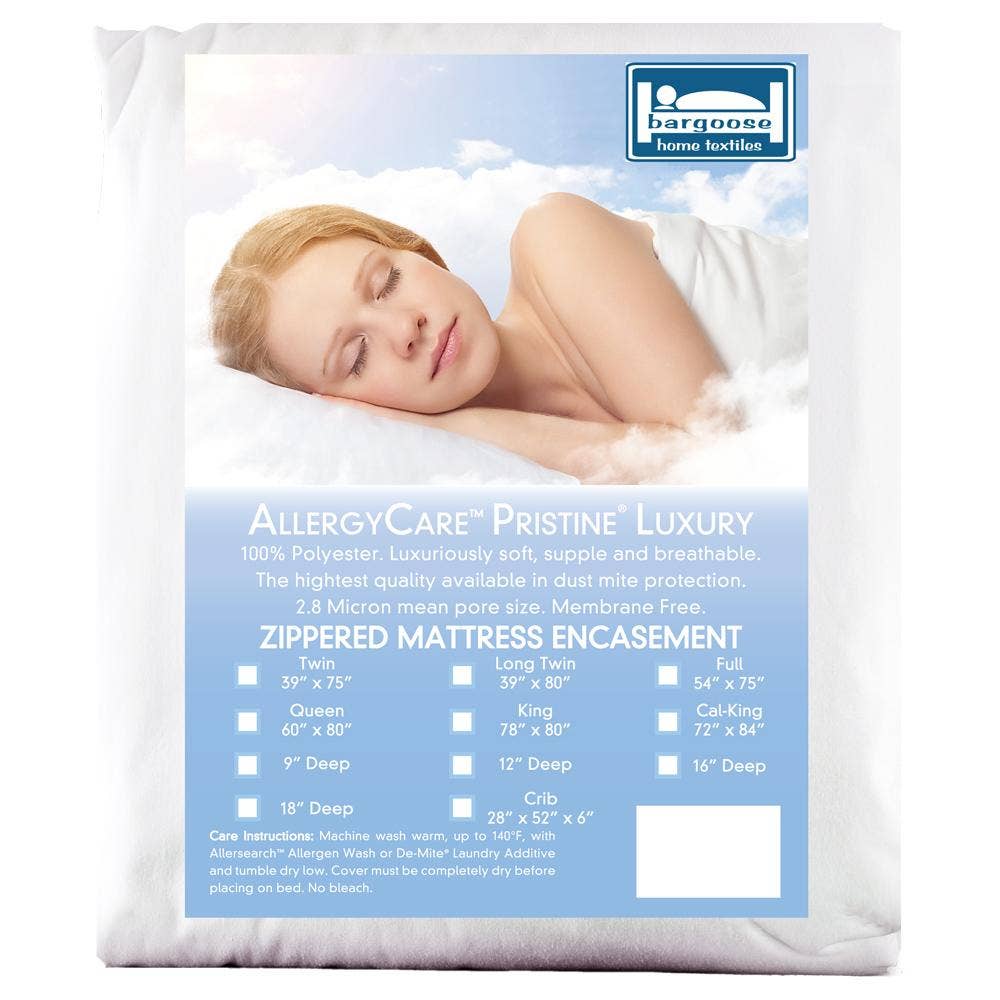 Bargoose Home Textiles - Wholesale Mattress Pad/Protector - AllergyCare™ Pristine® - Zippered Mattress Encasement Protector0