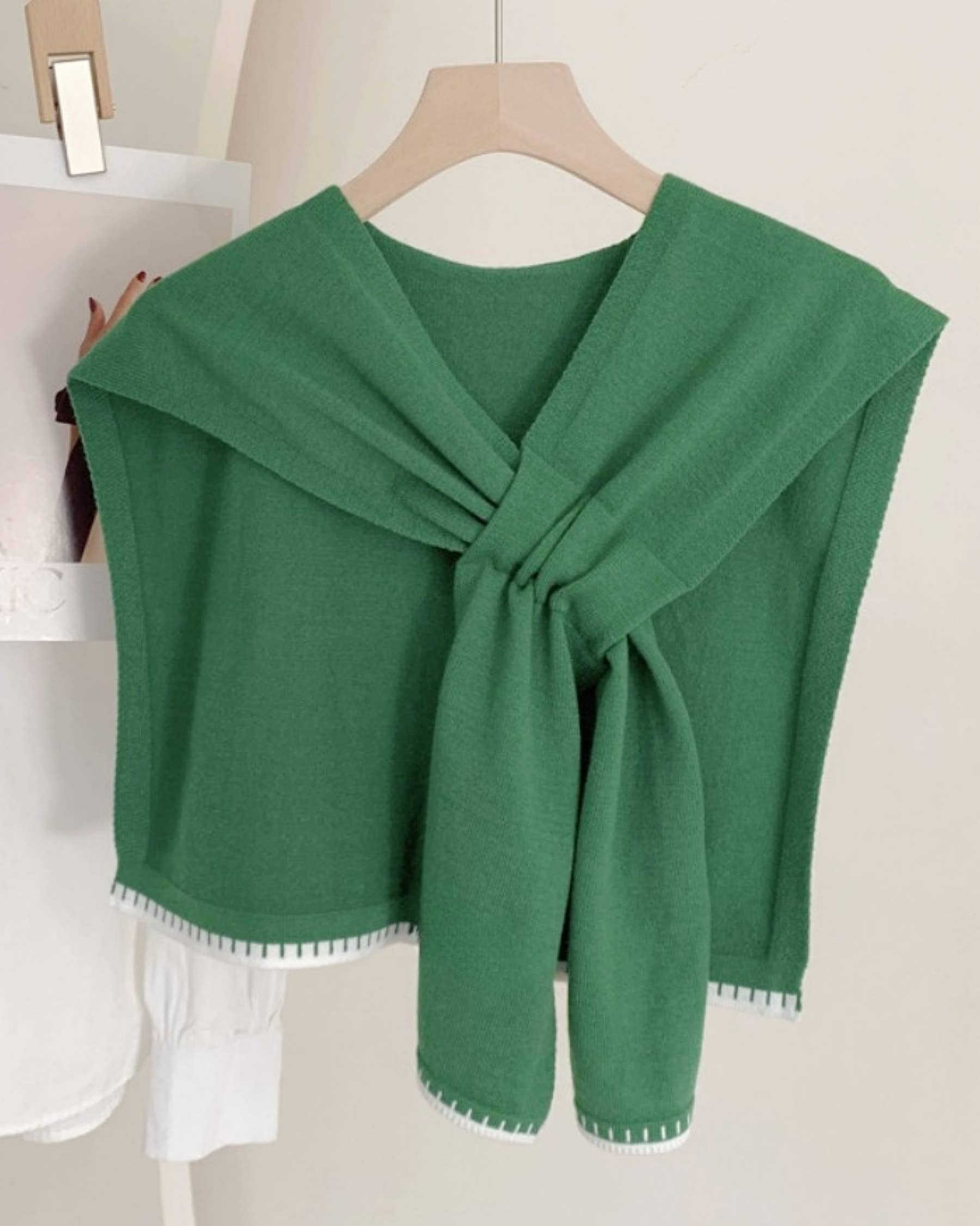 JC Sunny Fashion - Wholesale Capelet - Women's - Stylish Mini Shoulder Cover with Cross-Front Scarf 6