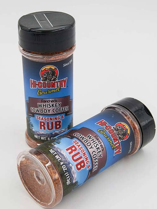 Rubs - Whiskey Cowboy Coffee Seasoning 4 Oz. for wholesale by Hi-Country