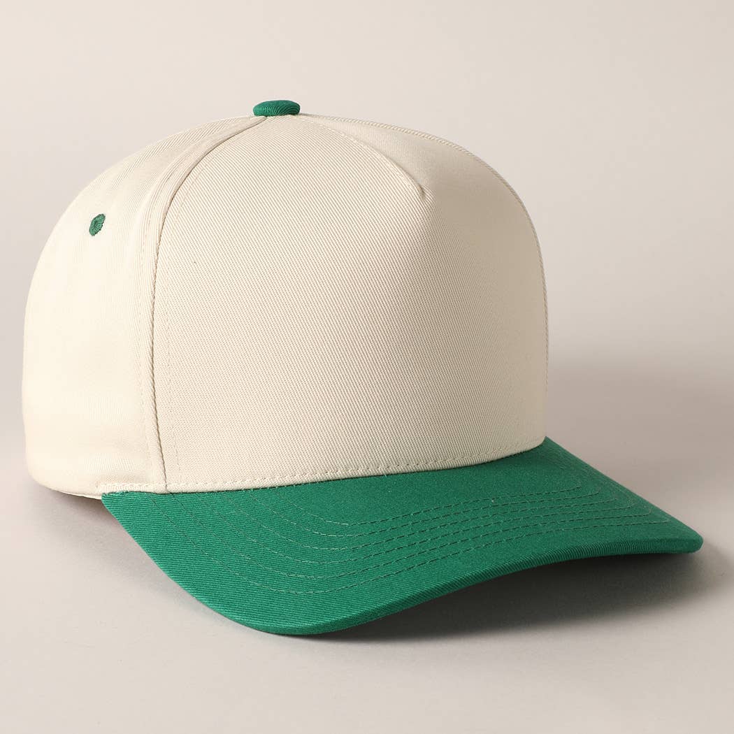 Fashion City - Wholesale Baseball Cap - Unisex - Plain Two-Tone Canvas Cotton Trucker Hat14