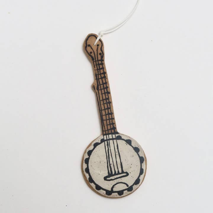 Melville Ceramics - Wholesale Ornament - Banjo ornament Â