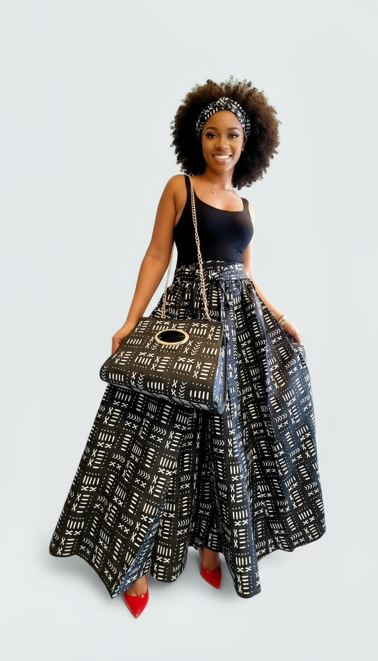 India Batik – wholesale Dress – Women's – 3pcs Set Maxi Skirt Pocketbook wrap Dress B2