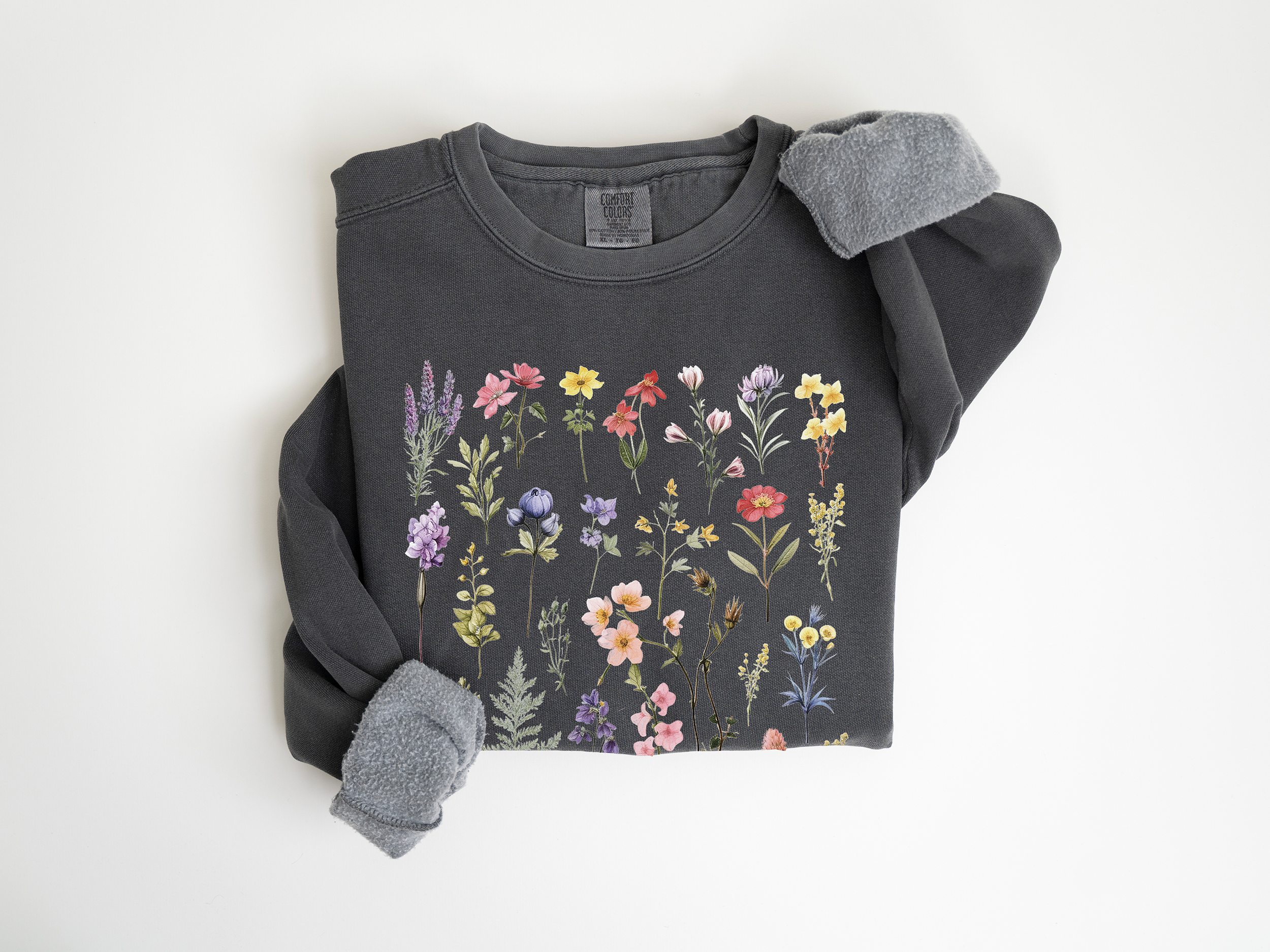 Keen Bee Studio - Wholesale Graphic Sweatshirt - Women's - Wildflowers Unisex garment-dyed sweatshirt1