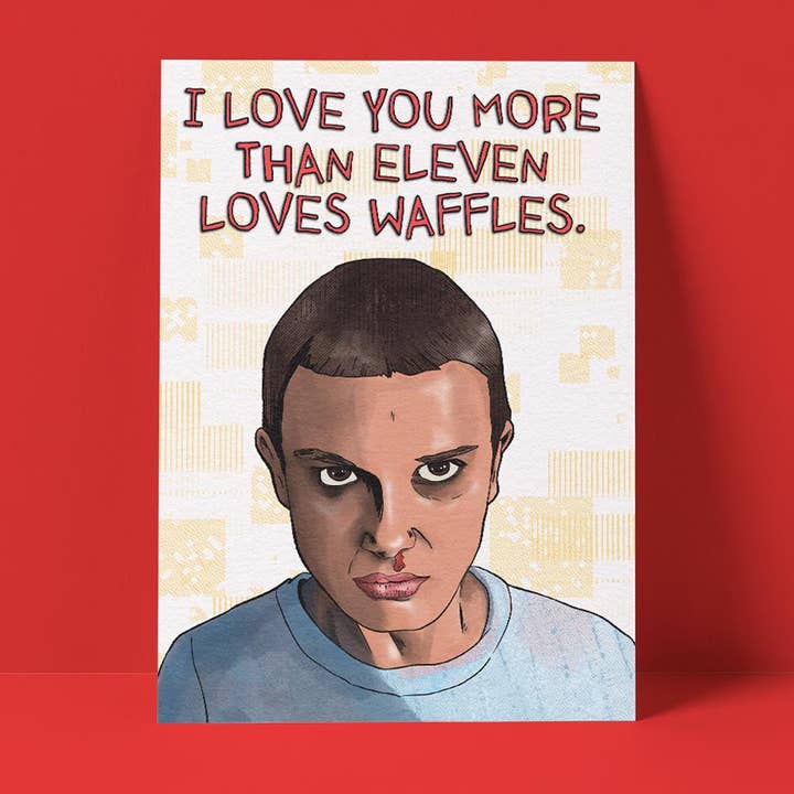 Più di undici ama i waffle carta per la vendita all'ingrosso da parte di Pretty Good Cards