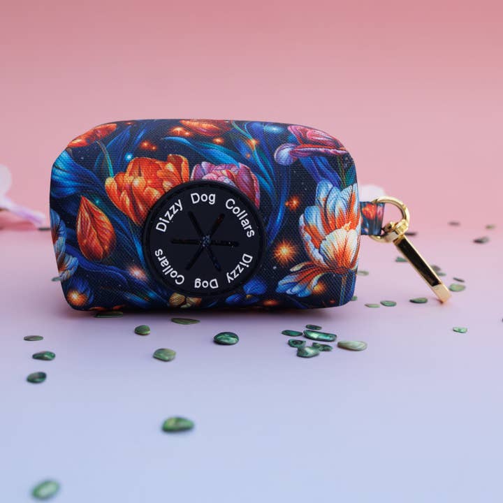 Twilight Tulips | Waste Bag Holder for wholesale by Dizzy Dog Collars