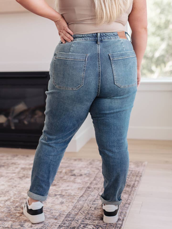Avenue Wholesale - Wholesale Jeans - Women's - Judy Blue Pull On Denim Joggers in Medium Wash