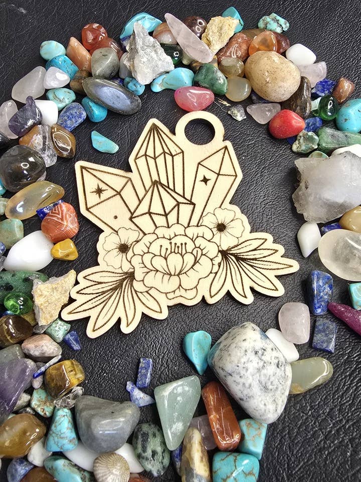 Wooden Crystal Sphere Stand for wholesale by Eclectic Wallflower Boutique