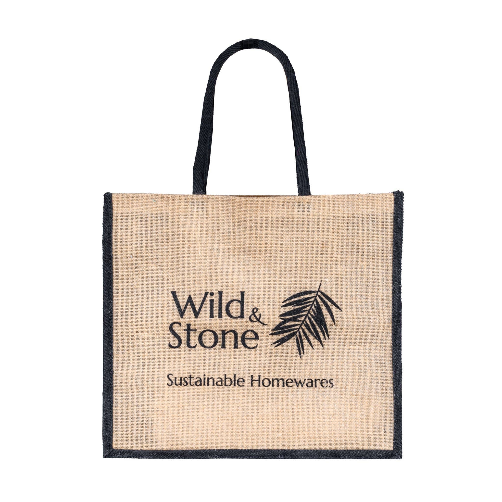 Wild and Stone - Vendita all'ingrosso Borsa per shopping/spesa - Borsa per la spesa in juta e tessuto hessian1