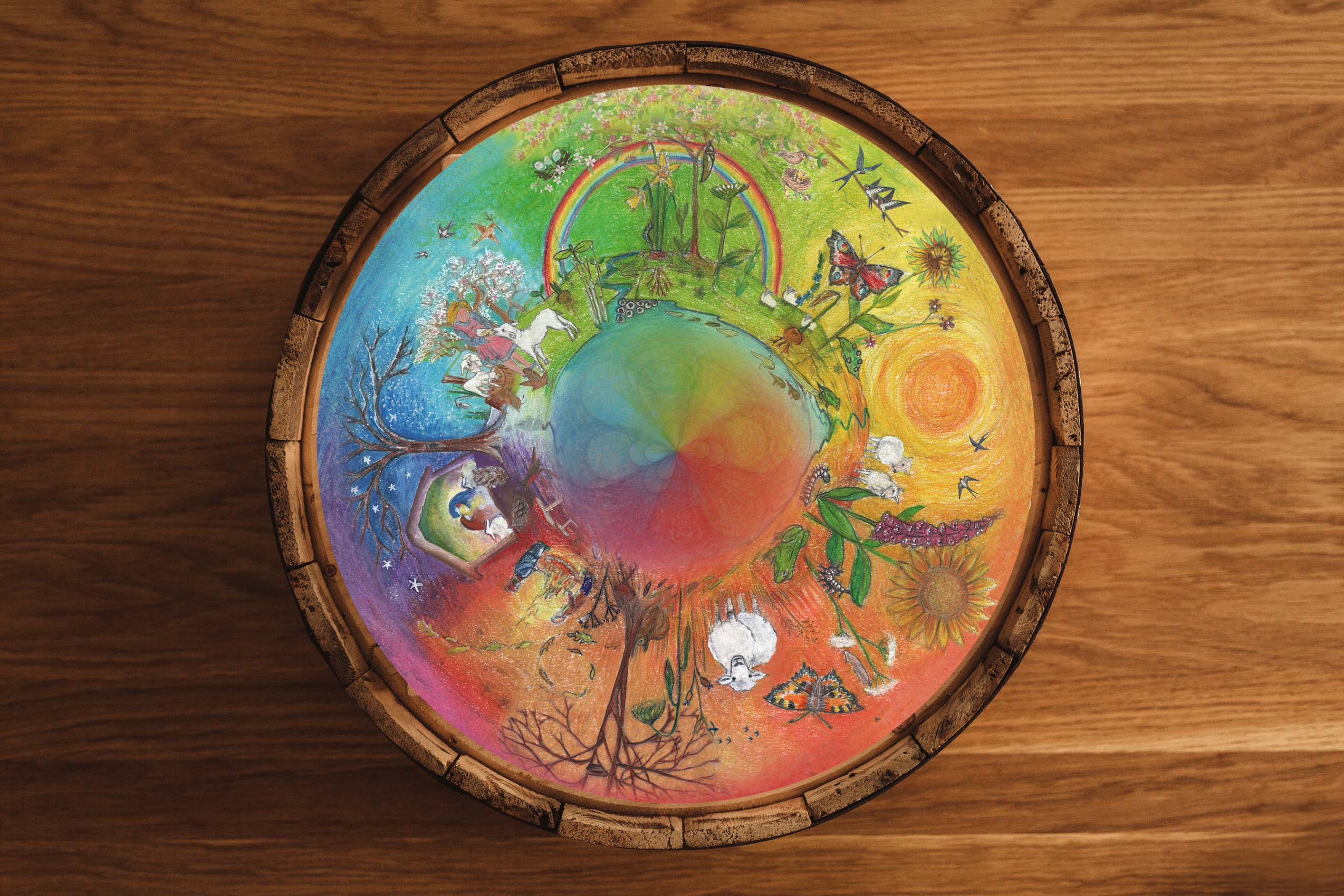 Wilded Family - Vendita all'ingrosso Giocattolo in legno - Bambini - La ruota dei cicli della vita2