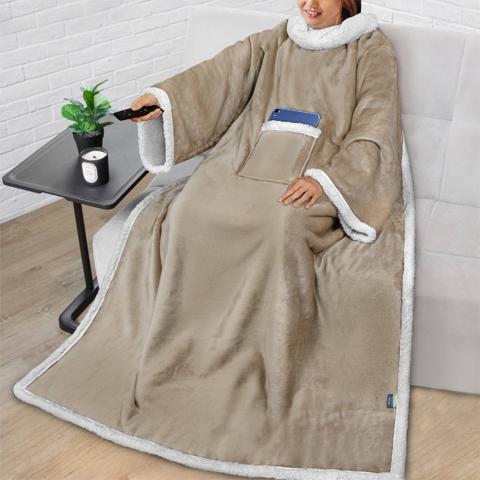 Pavilia - Vendita all'ingrosso Plaid - Coperta con maniche - Tasca applicata35