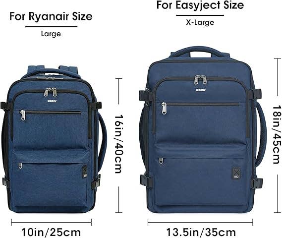 wandf - Wholesale Backpack - Unisex - WANDF Ryanair Underseat Backpack - Wet Pocket, 17"Laptop 8