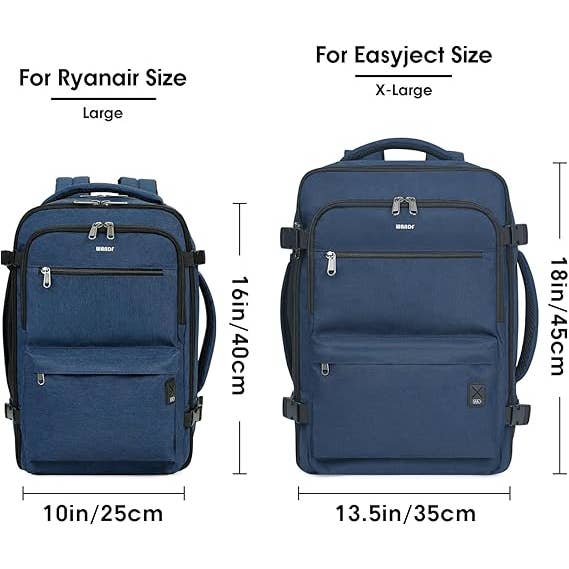 wandf - Wholesale Backpack - Unisex - WANDF Ryanair Underseat Backpack - Wet Pocket, 17"Laptop 8