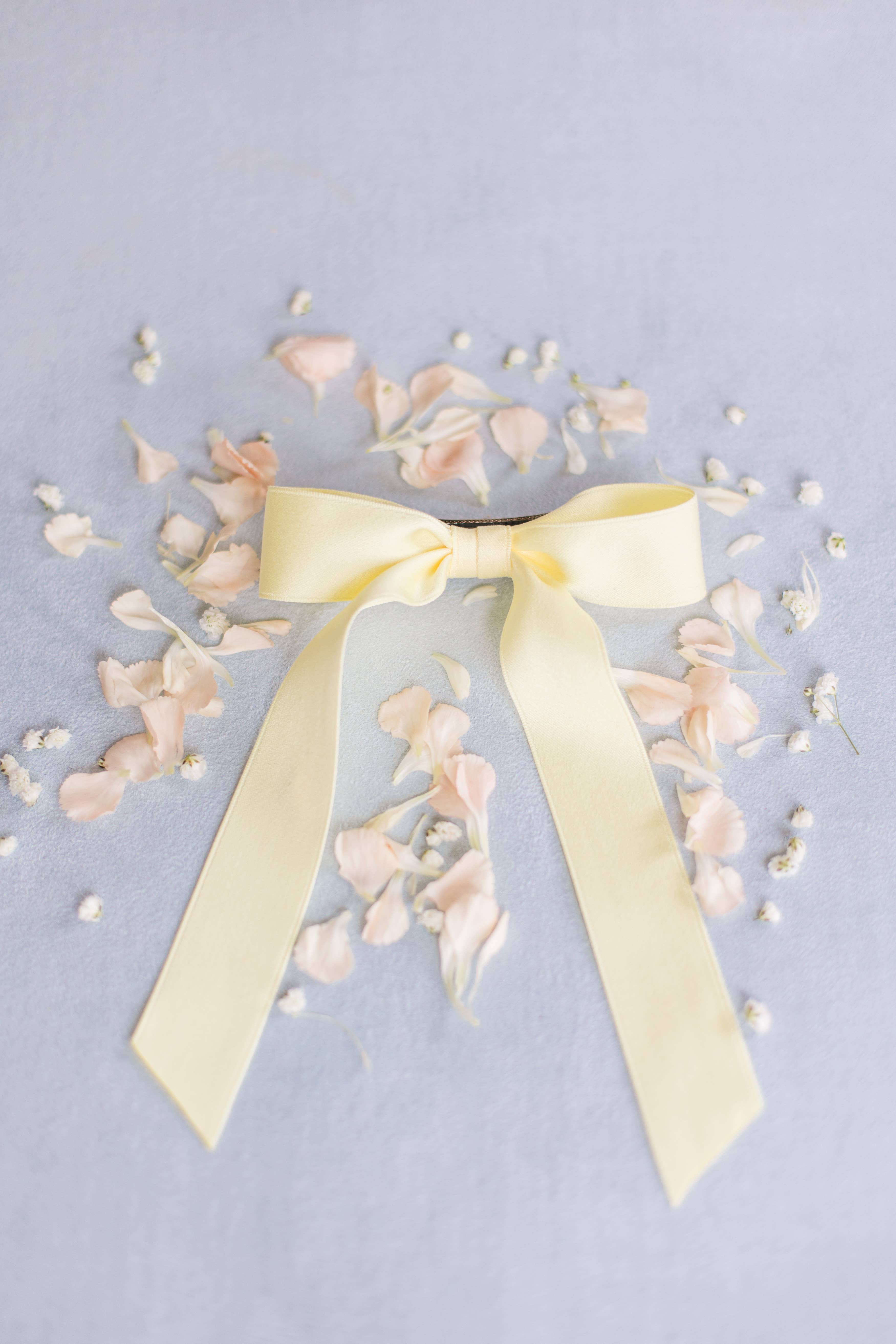 Grace & Grandeur - Wholesale Hair Bow - Women's - Medium Matte Satin Hair Bow Barrette | Florence Bow29