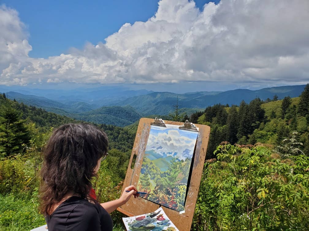 Esther Sketch - Wholesale Kunstprint - Blue Ridge Parkway 8x10 opdruk5