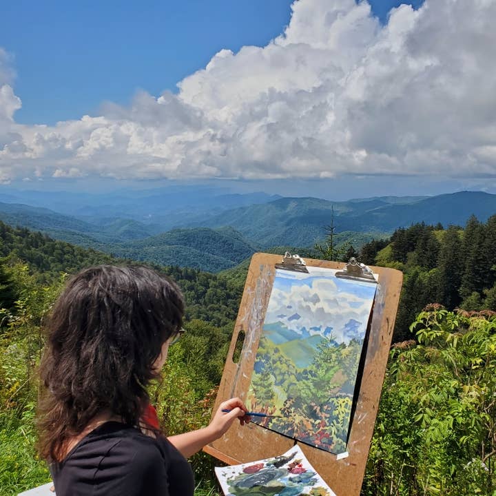 Esther Sketch – Engroshandel Kunsttryk – Blue Ridge Parkway 8x10 Udskriv5