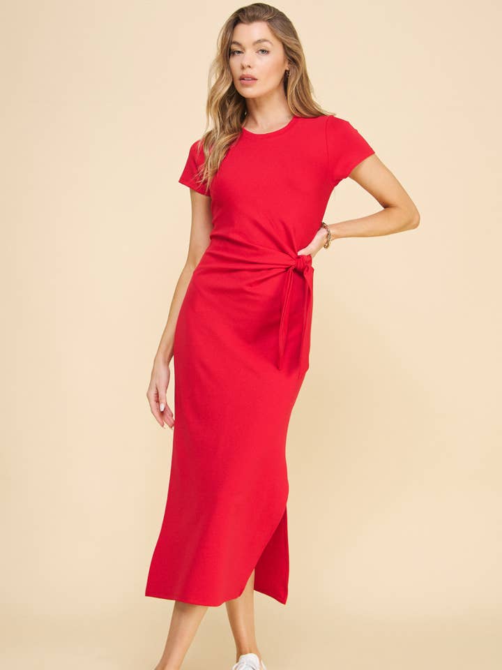 ISD1295 Anastasia Dress Red for wholesale on Faire