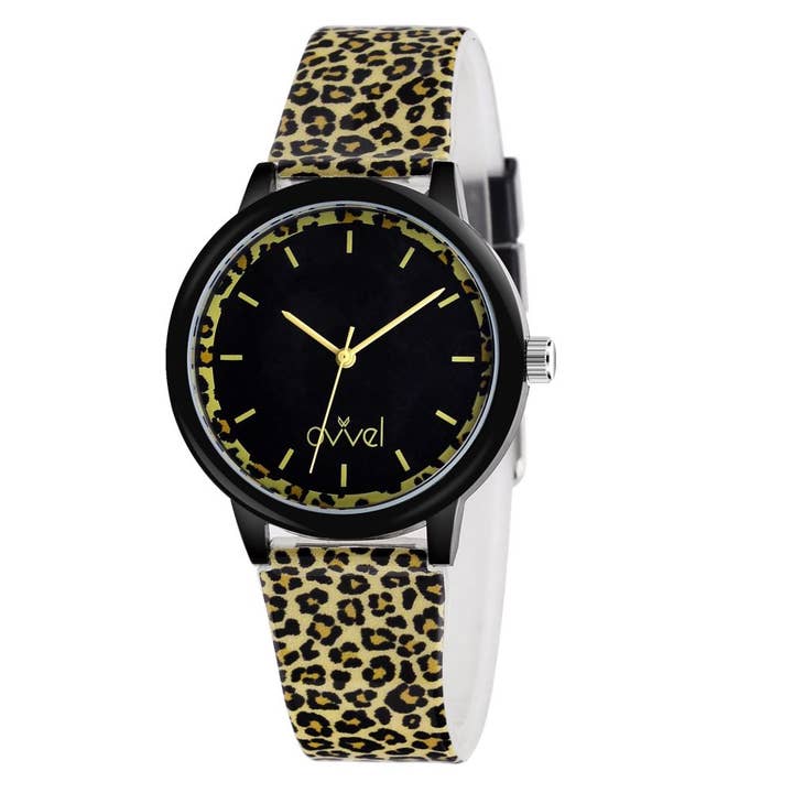 Girl's Analog Leopard Design Watch for wholesale by Ovvel Watches