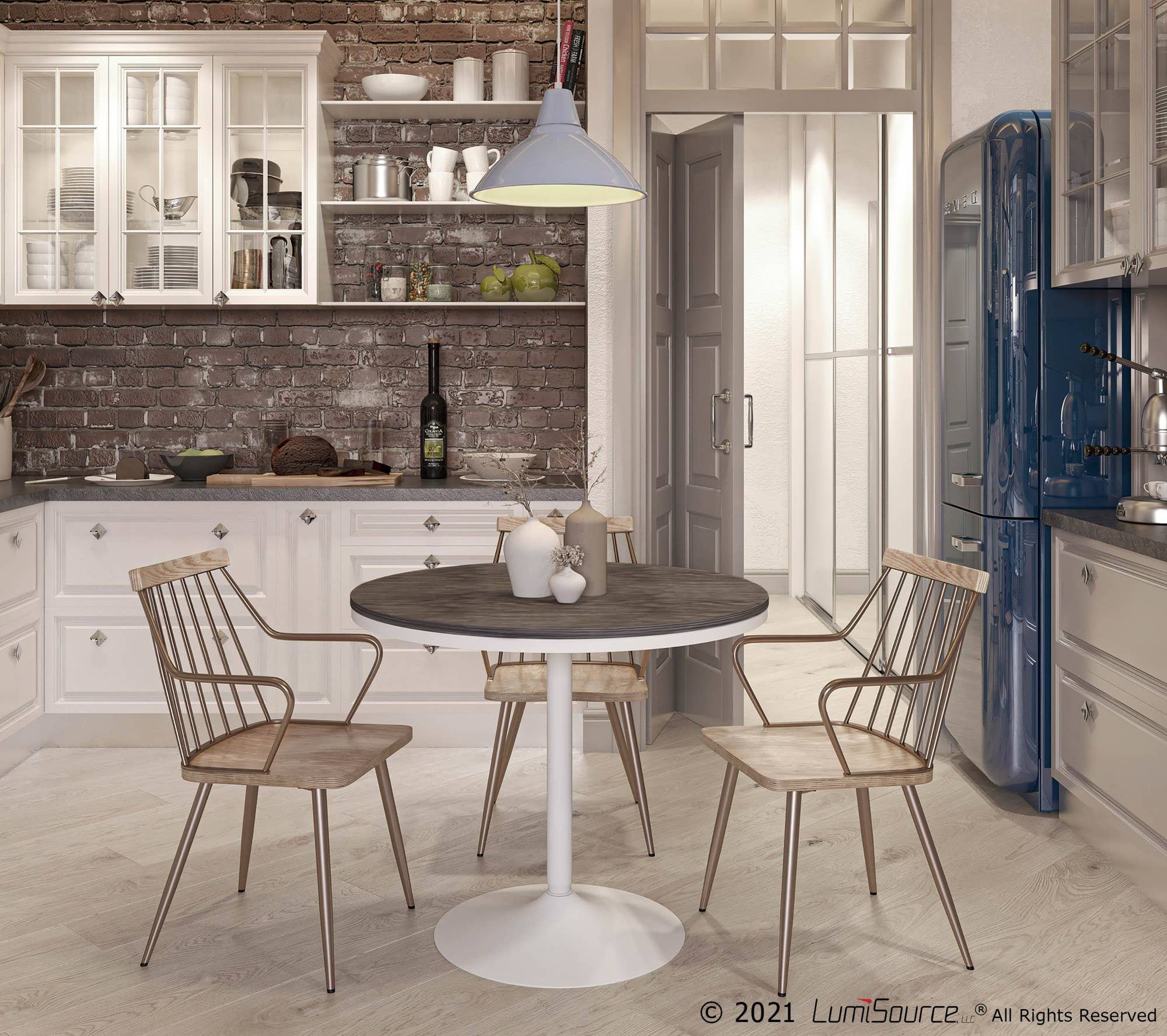 Preston Chair in Antique Copper Metal for wholesale on Faire7