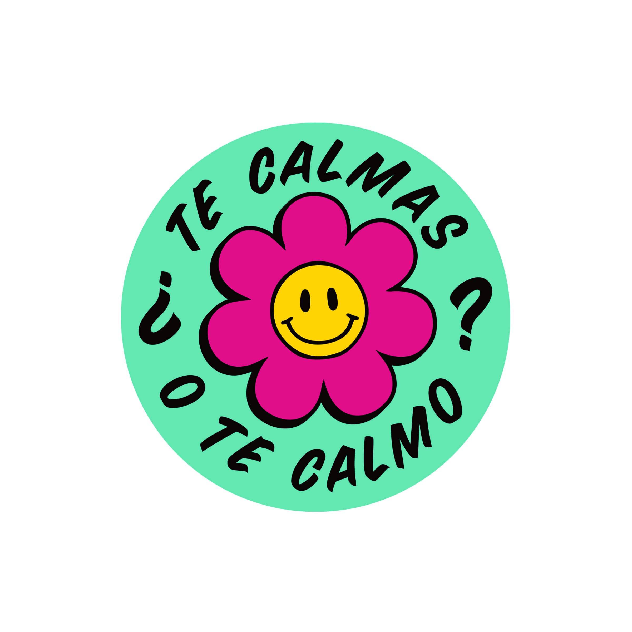 Erica Alfaro Designs - Vente Autocollant - Autocollant en vinyle The Calmas Of Te Calmo Flower
