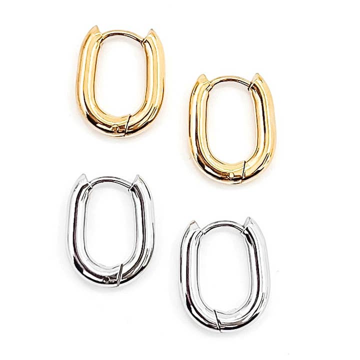 Beljoy - Wholesale Huggie Earrings - Elisa Everyday Hoop Earrings || Choose Color
