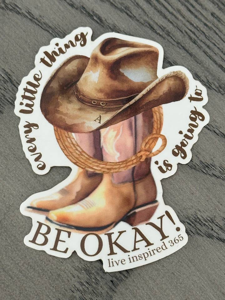 Every little thing is going to be OK! | Sticker for wholesale by Live Inspired 365