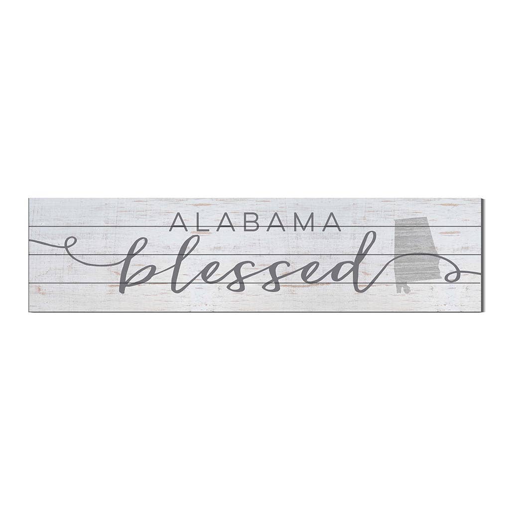 Kindred Hearts - Wholesale Sign - 40x10 Alabama Blessed Weathered Slat Sign0