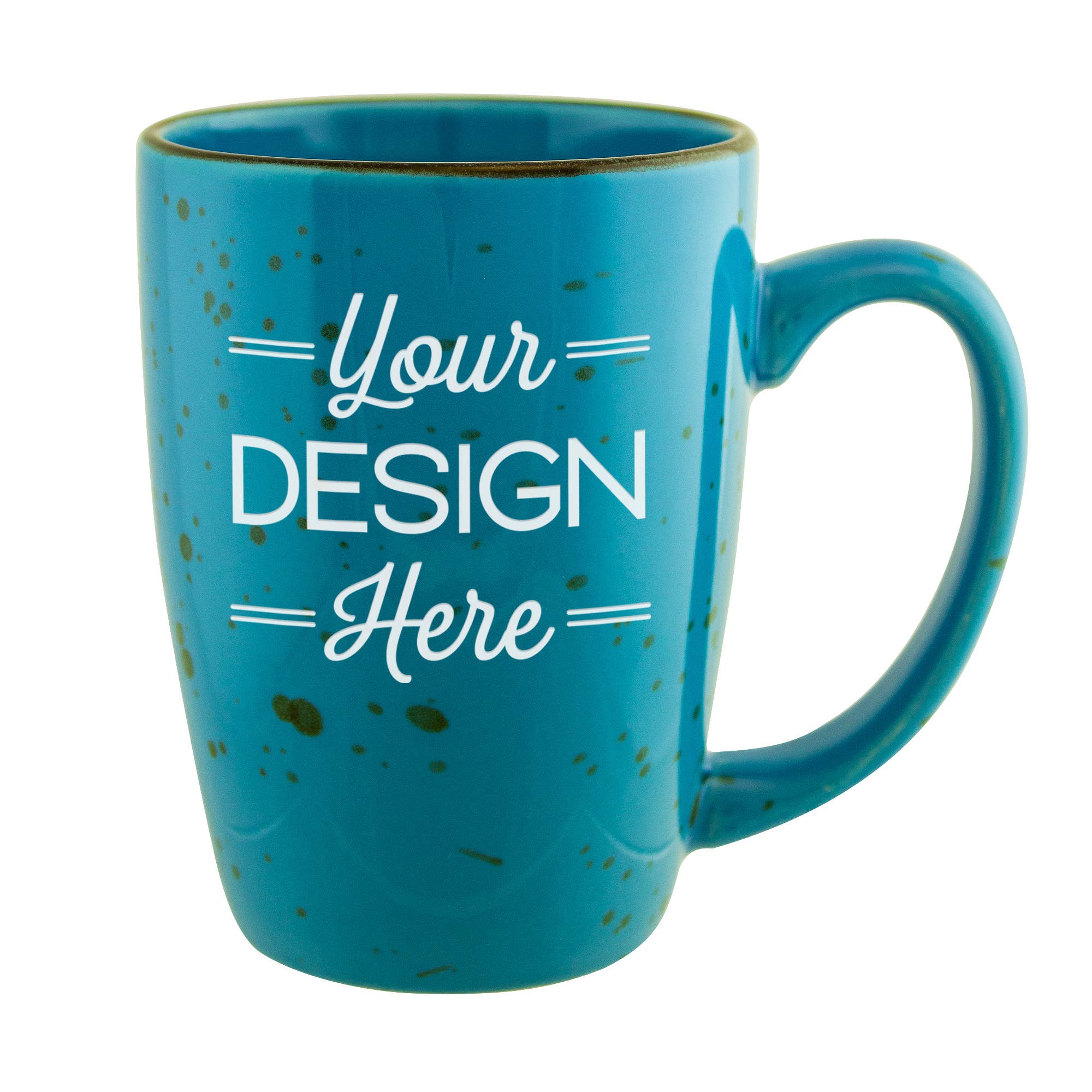 Susquehanna Glass Company – Großhandel Kaffeebecher – Benutzerdefinierte Kunst Galveston gesprenkelter Becher2